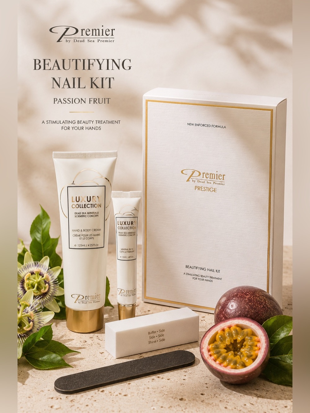 Premier Beautifying Nail Kit - Cream, Gold, Green, Purple